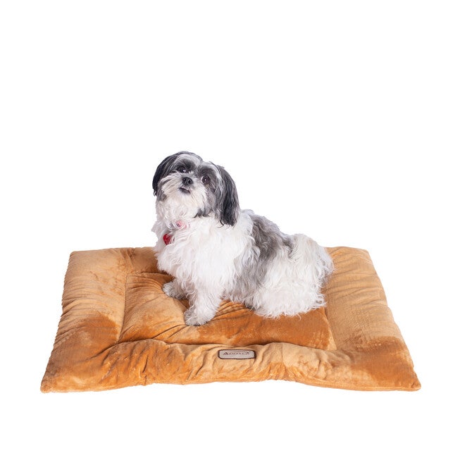 Pet Bed Mat, Dog Crate Soft Pad With Poly Fill Cushion, Large Earth Brown, , on-hover image number null