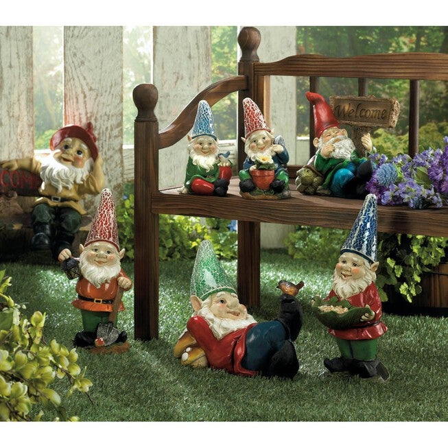 Cheery Gnome Solar Statue, , alternate image number 3