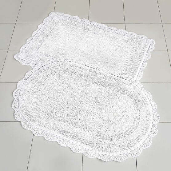 Rectangular Crochet Bath Mat, , on-hover image number null