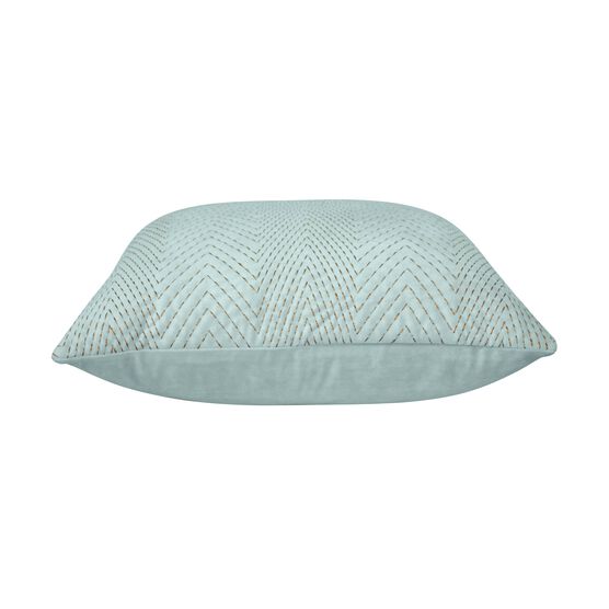 Velvet Embroidered Chevron Decorative Pillow , , alternate image number null