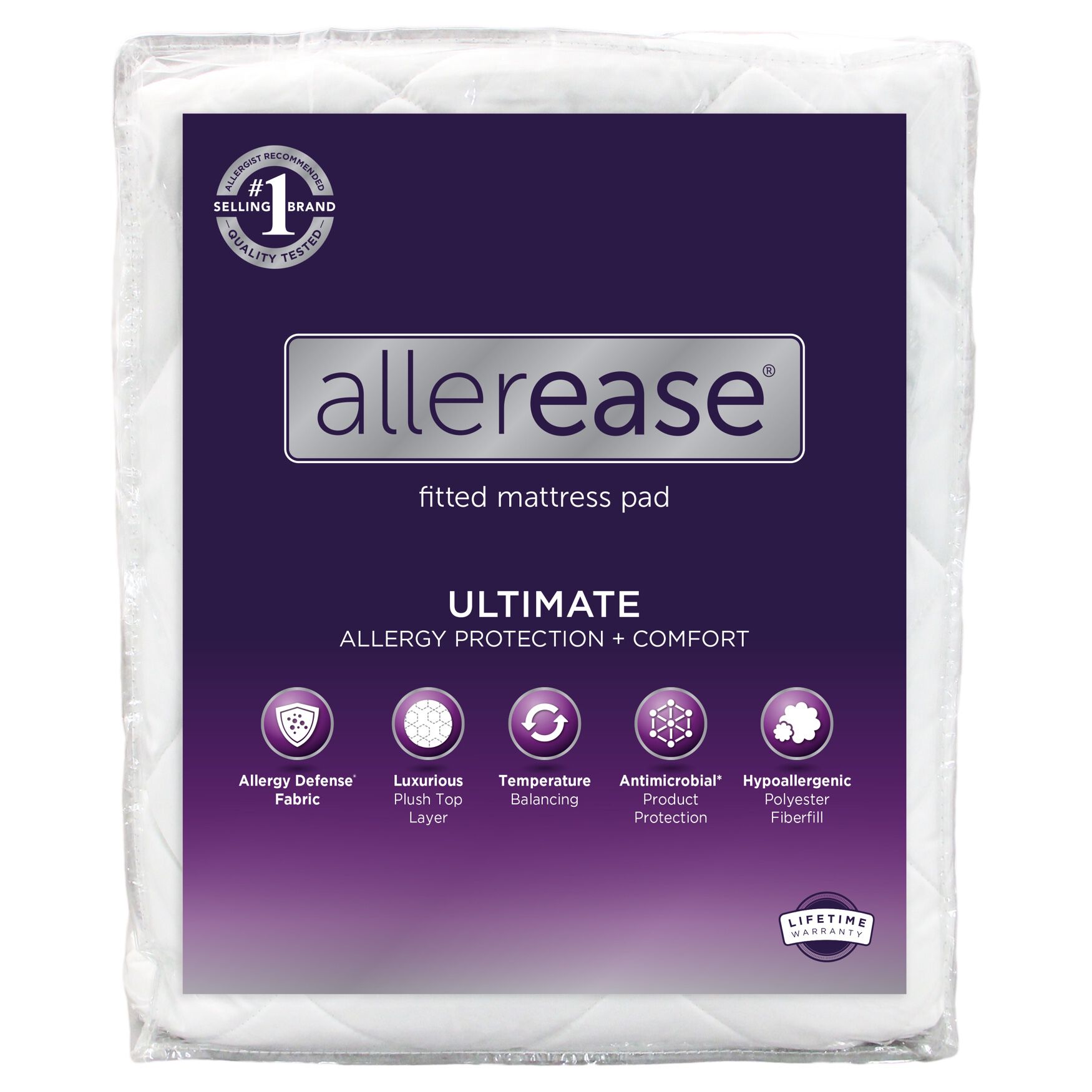 AllerEase Ultimate Mattress Pad, , on-hover image number 1