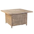 Langhorne Square Aluminum LPG Fire Pit in Driftwood, DRIFTWOOD, hi-res image number null