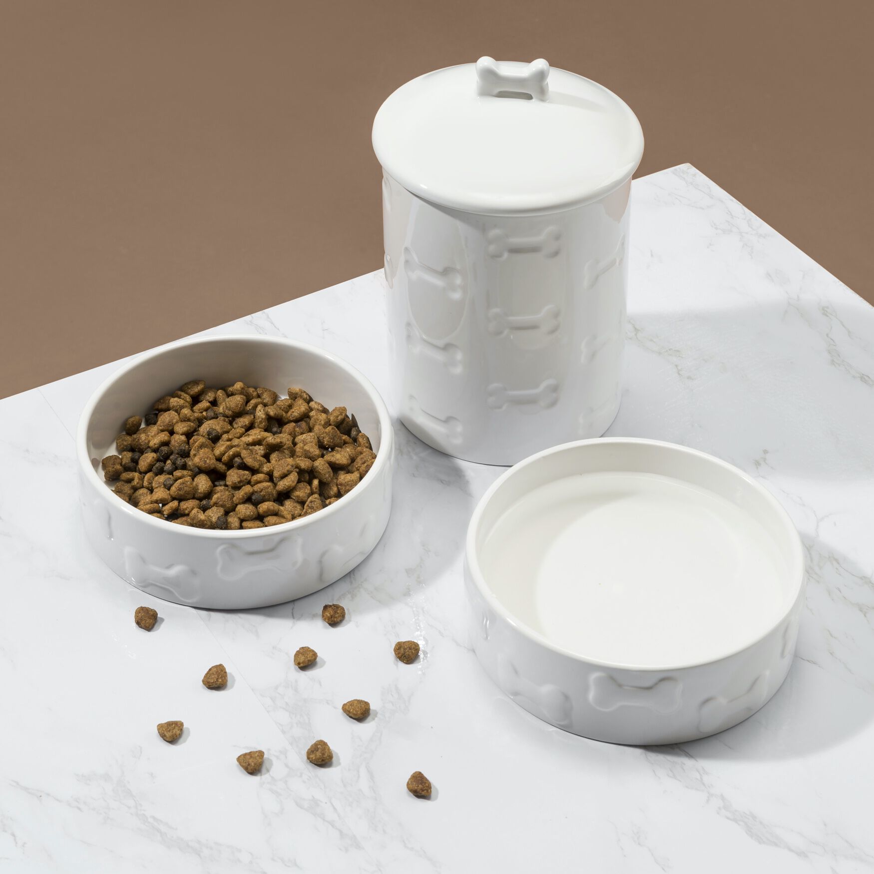 3 Piece Set Treat Jar And Pet Bowls Pet, , alternate image number 5