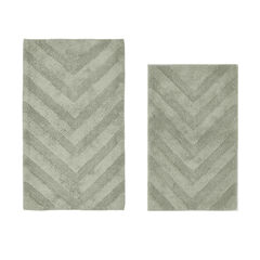 Hugo Collection 100% Cotton 2 Piece (21" X 34" | 24" X 40") Bath Rug Set