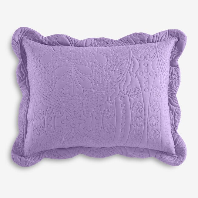 Lily Pinsonic Damask Sham, LILAC, hi-res image number null
