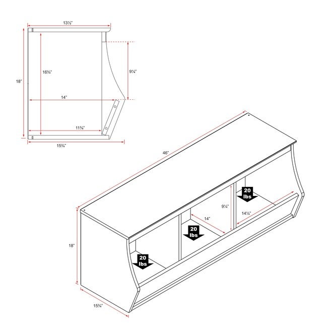 Fremont Stacked 6-Bin Storage Cubbie, Espresso, , alternate image number null