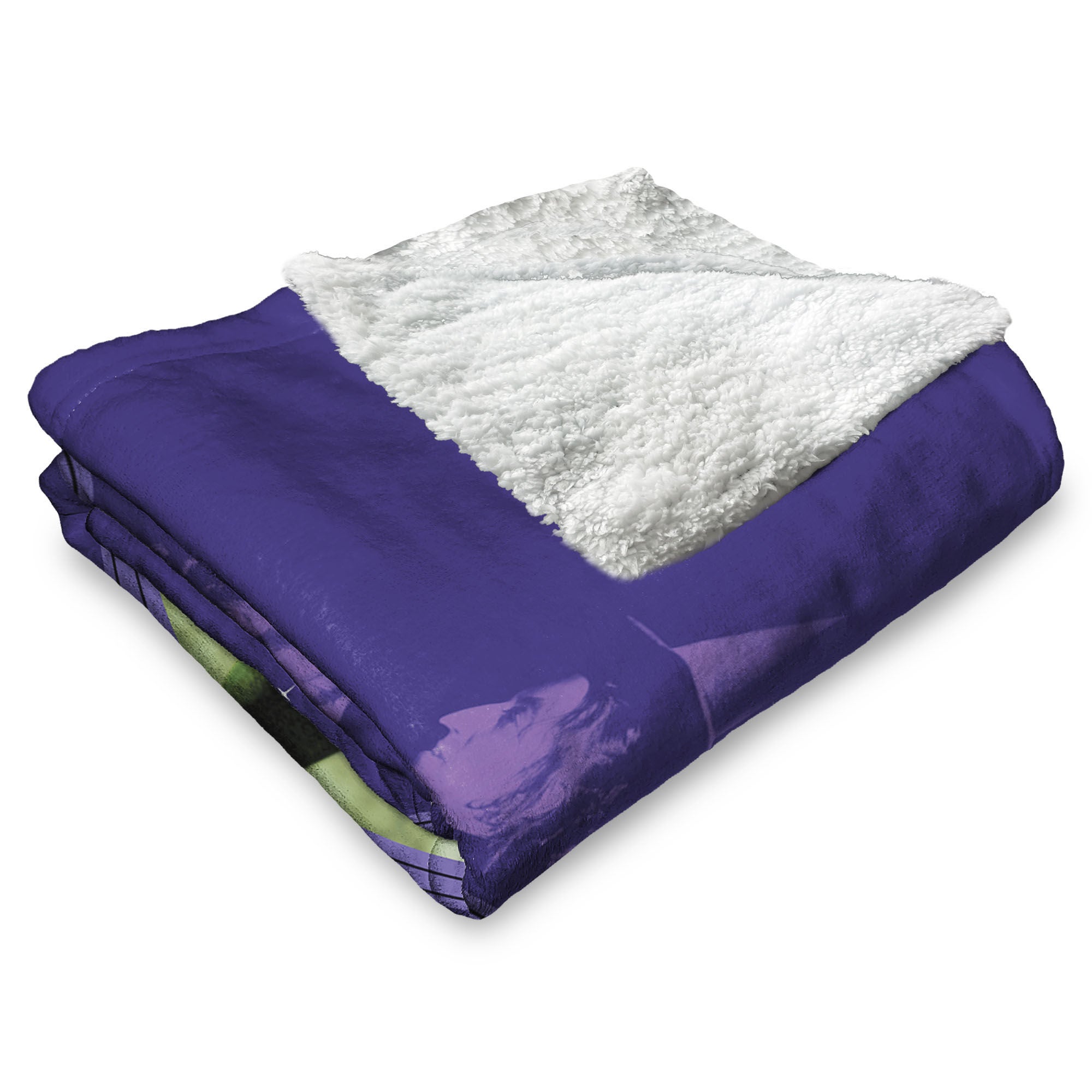 Warner Bros. The Wizard of Oz Wicked Bad Silk Touch Sherpa Throw Blanket 50x60 Inches, PURPLE, alternate image number 3