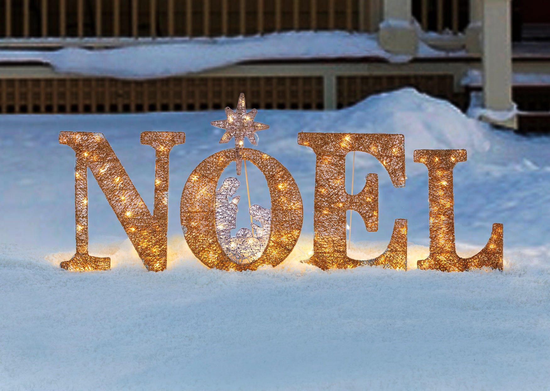 46" Pre-Lit Noel Sign