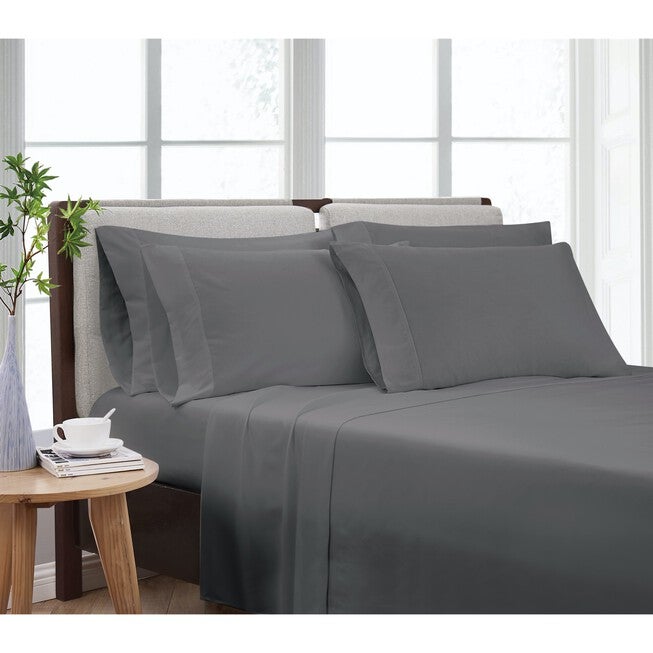 Heritage Solid Sheet Set, GREY, hi-res image number 0