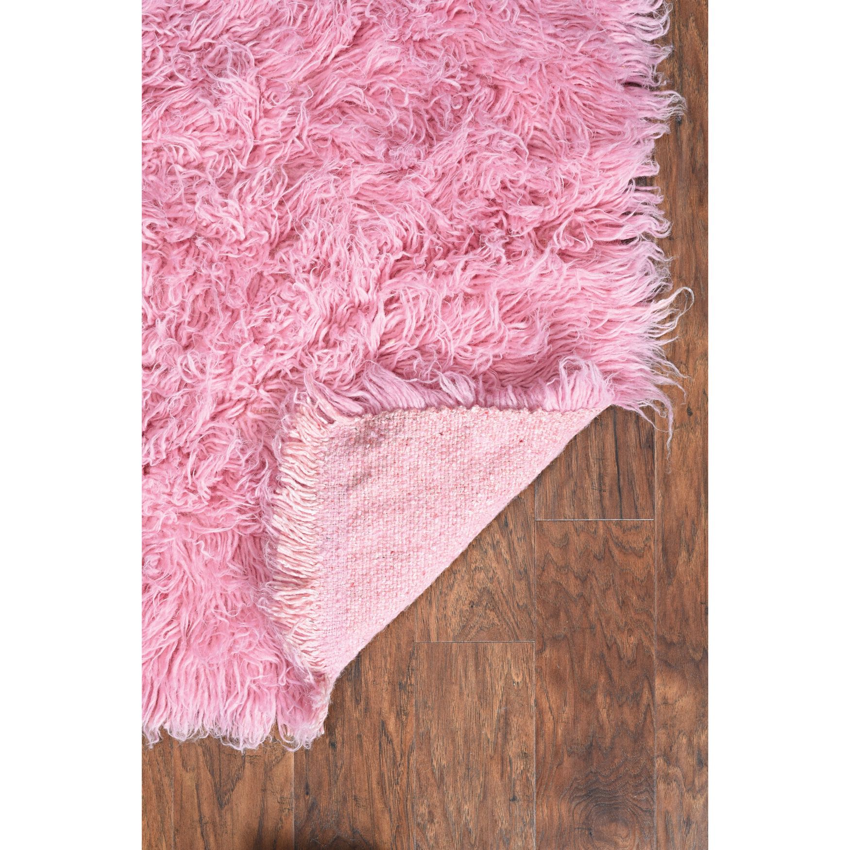 Flokati Pastel Pink Rug, , alternate image number 5