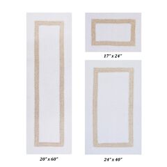 Hotel Collectionis Bath Mat Rug 3 Piece Set (17" x 24" | 24" x 40" | 20" x 60")