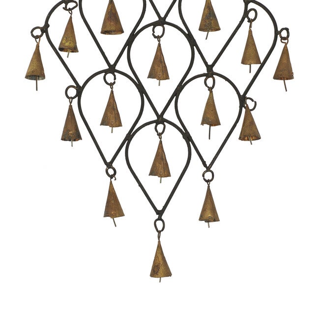 Brass Metal Eclectic Windchime, , alternate image number null
