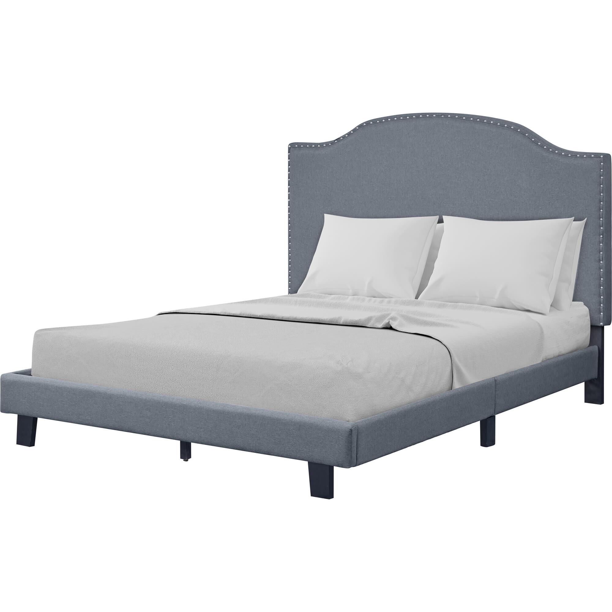 Madison Platform Bed, Gray, Queen, GRAY, alternate image number 2