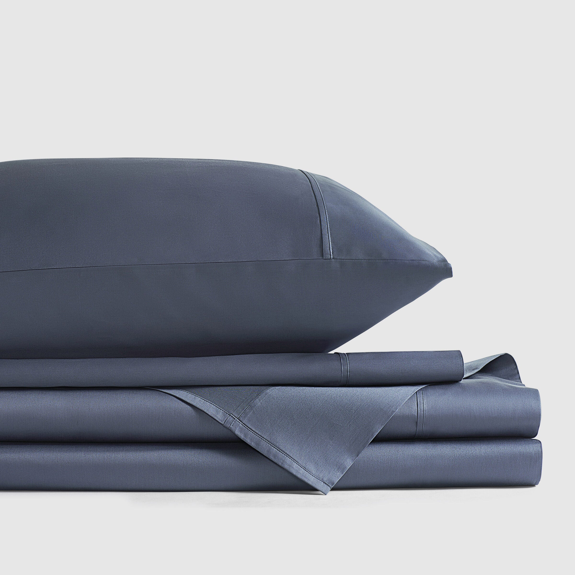 PREMIER SATEEN SHEET SET, ATLANTIC BLUE, alternate image number 1