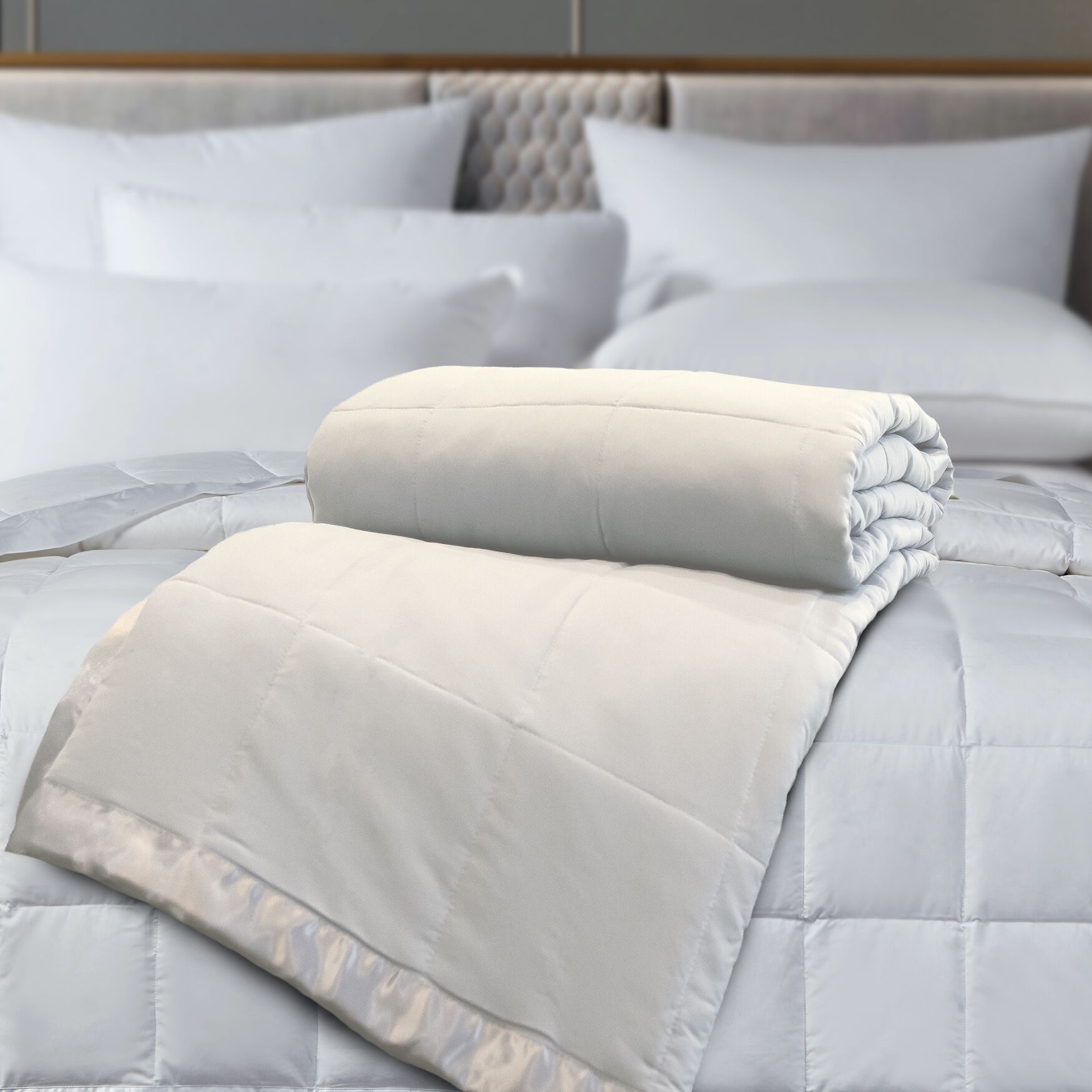 All Season Colored Microfiber Down Alternative Blanket, , alternate image number 11