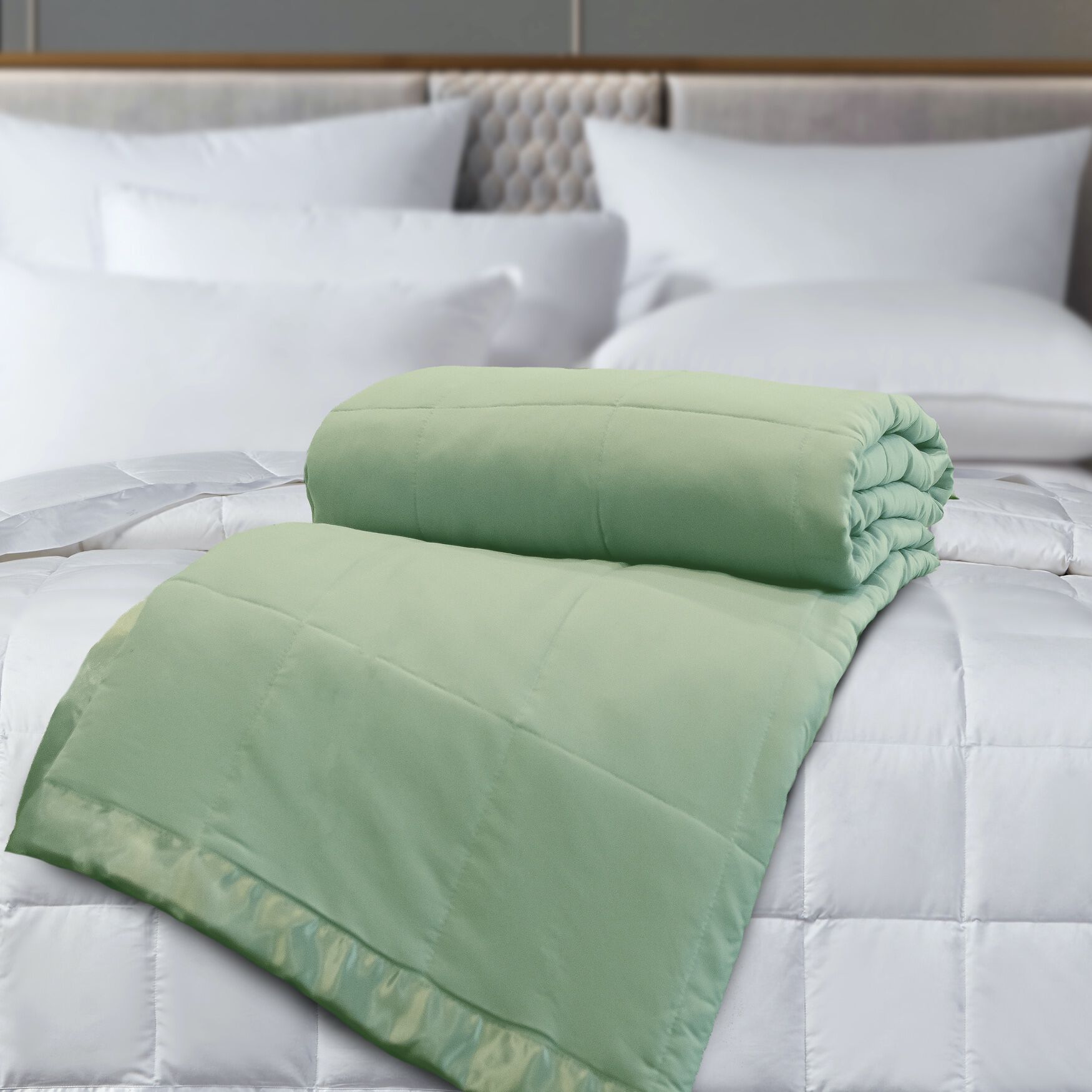 All Season Colored Microfiber Down Alternative Blanket, , alternate image number 8