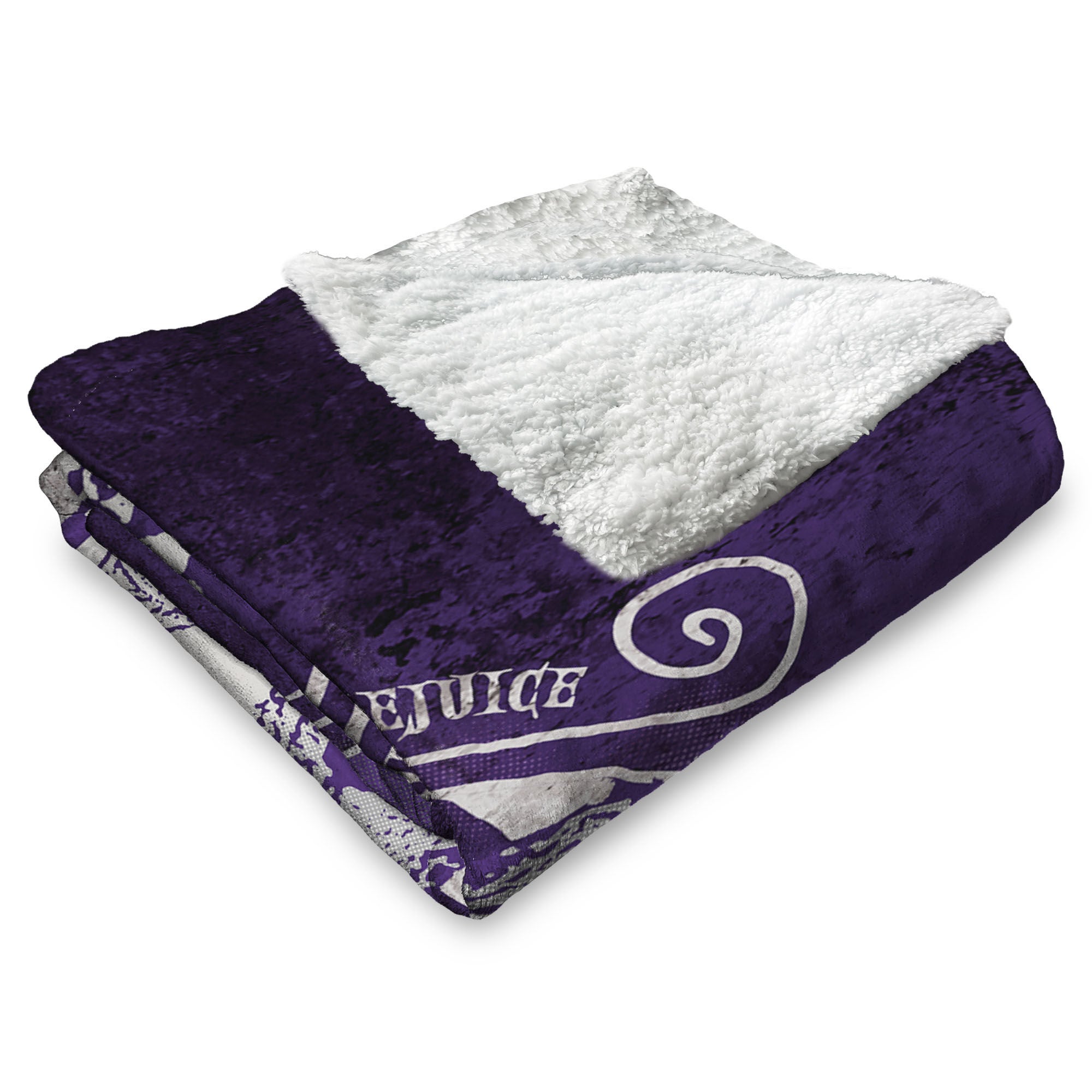 Warner Bros. Beetlejuice Big Dark Room Silk Touch Sherpa Throw Blanket 50X60 Inches, BLACK, alternate image number 3