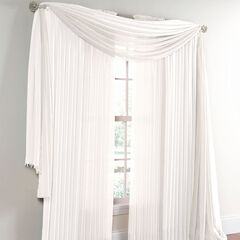 White Sheer Window Curtains