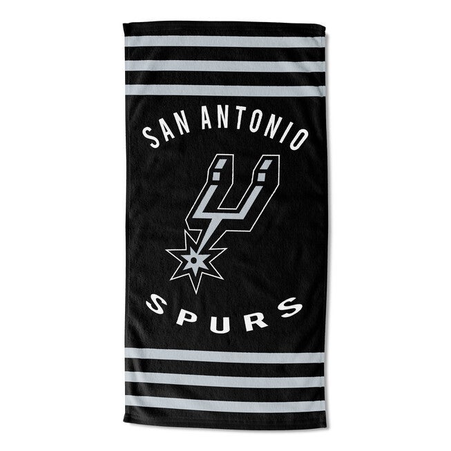 Spurs Stripes Beach Towel, MULTI, hi-res image number 0