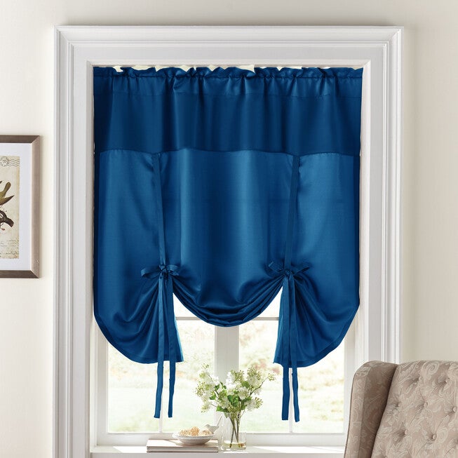 BH Studio Room-Darkening Tie-Up Shade, SAPPHIRE, hi-res image number null
