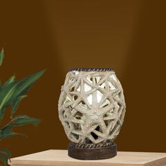 10" Cream Resin Uplight