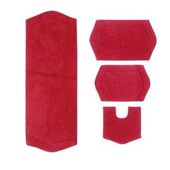 Waterford 4-Pc. Bath Rug Set Blue