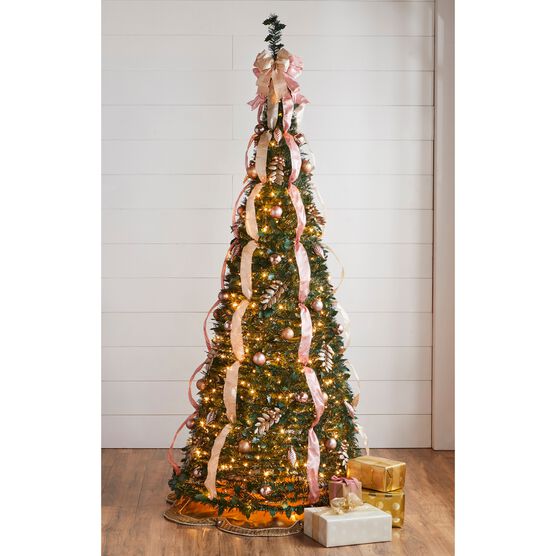 Fully Decorated PreLit 7½' PopUp Christmas Tree Roaman's