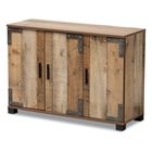 Cyrille Farmhouse Wood Shoe Cabinet Furniture, BROWN, hi-res image number null