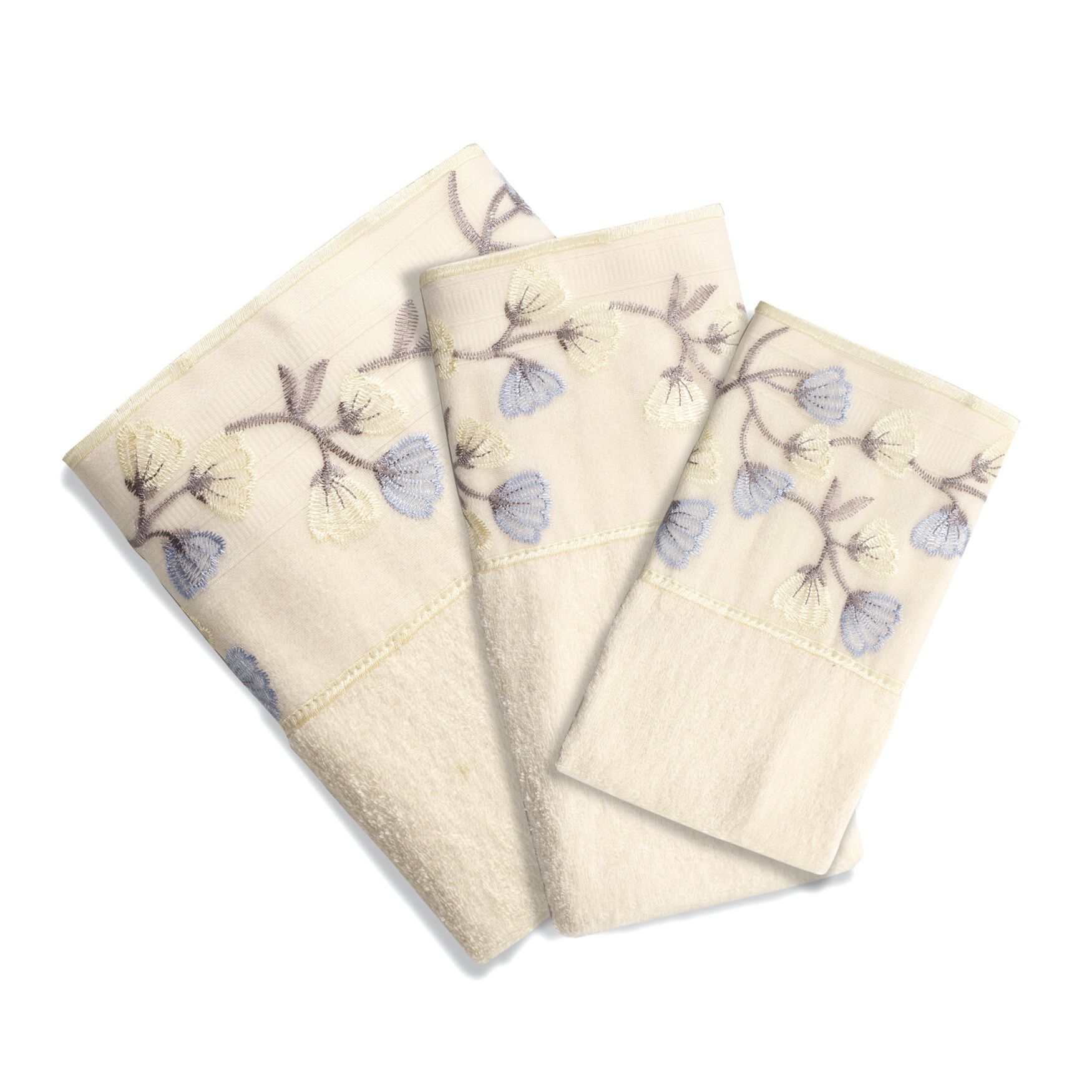 Capri 3-Pc Towel Set, BEIGE, hi-res image number 0