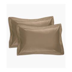 Fresh Ideas Poplin Tailored 2-Pack Black Pillow Sham