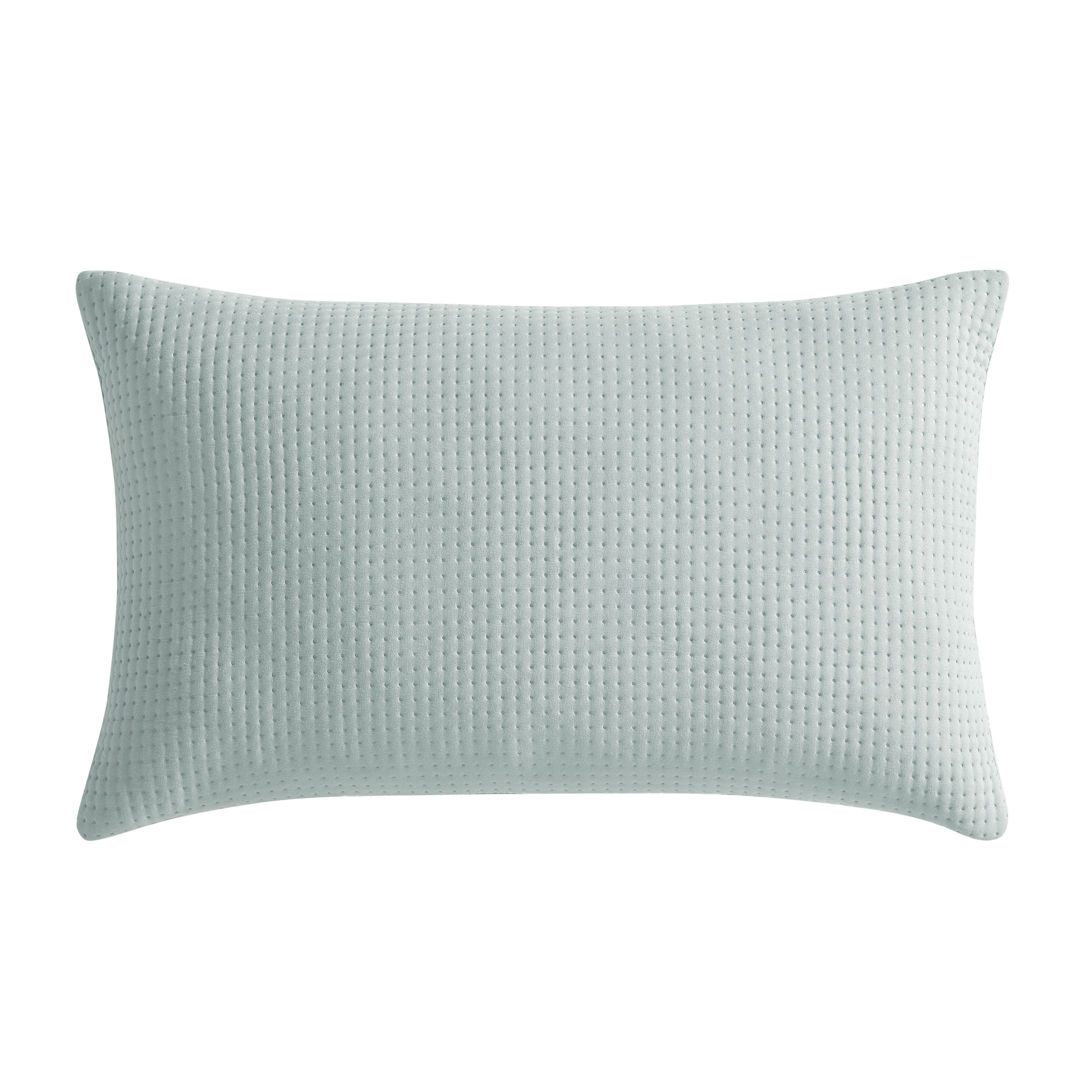 STILLWATER QUILTED BOUDOIR DECORATIVE THROW PILLOW, AQUA, alternate image number 2