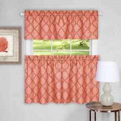 Colby Window Curtain Tier Pair and Valance Set