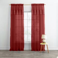 BH Studio Sheer Voile Pleated Rod-Pocket Panel