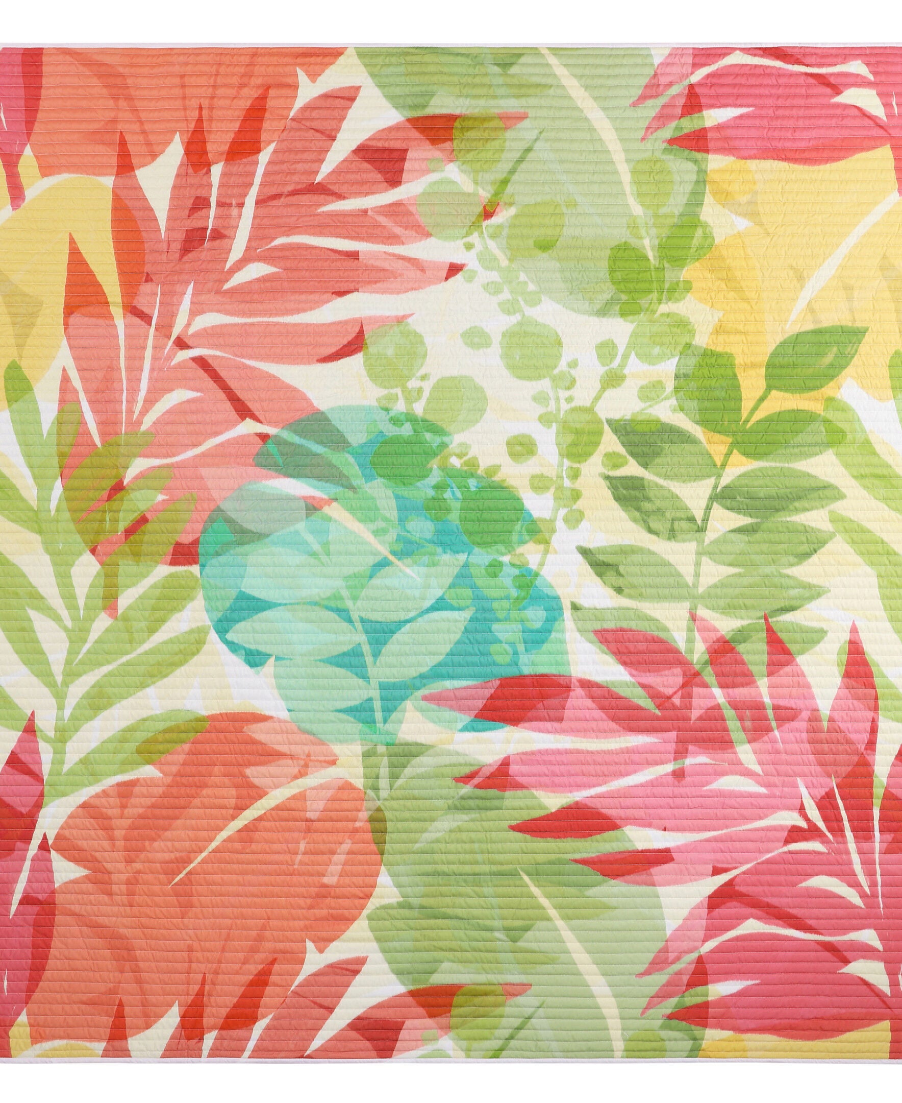 TIKI FULL/QUEEN 3PC. QUILT SET, FUCHSIA, alternate image number 3