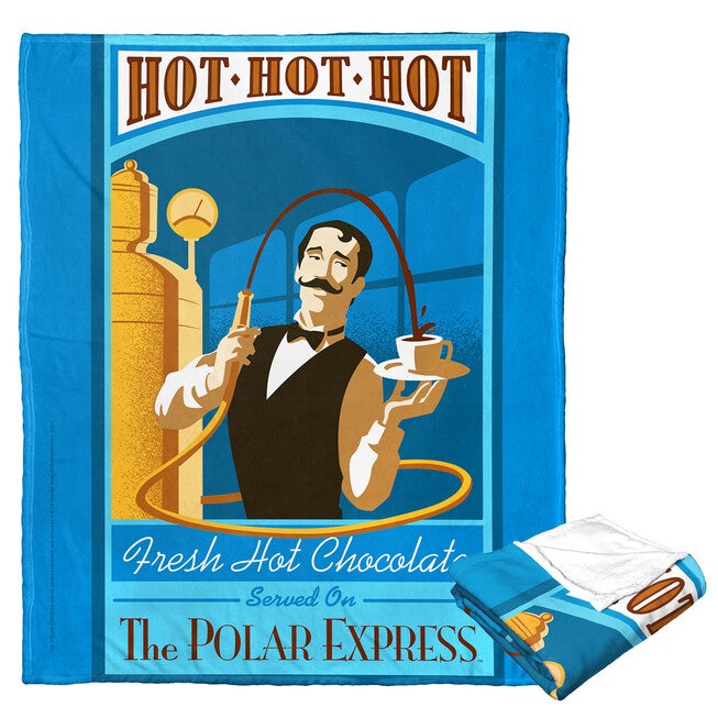 Wb Polar Express Hot Hot Hot! Silk Touch Throw Blanket, O, hi-res image number 0