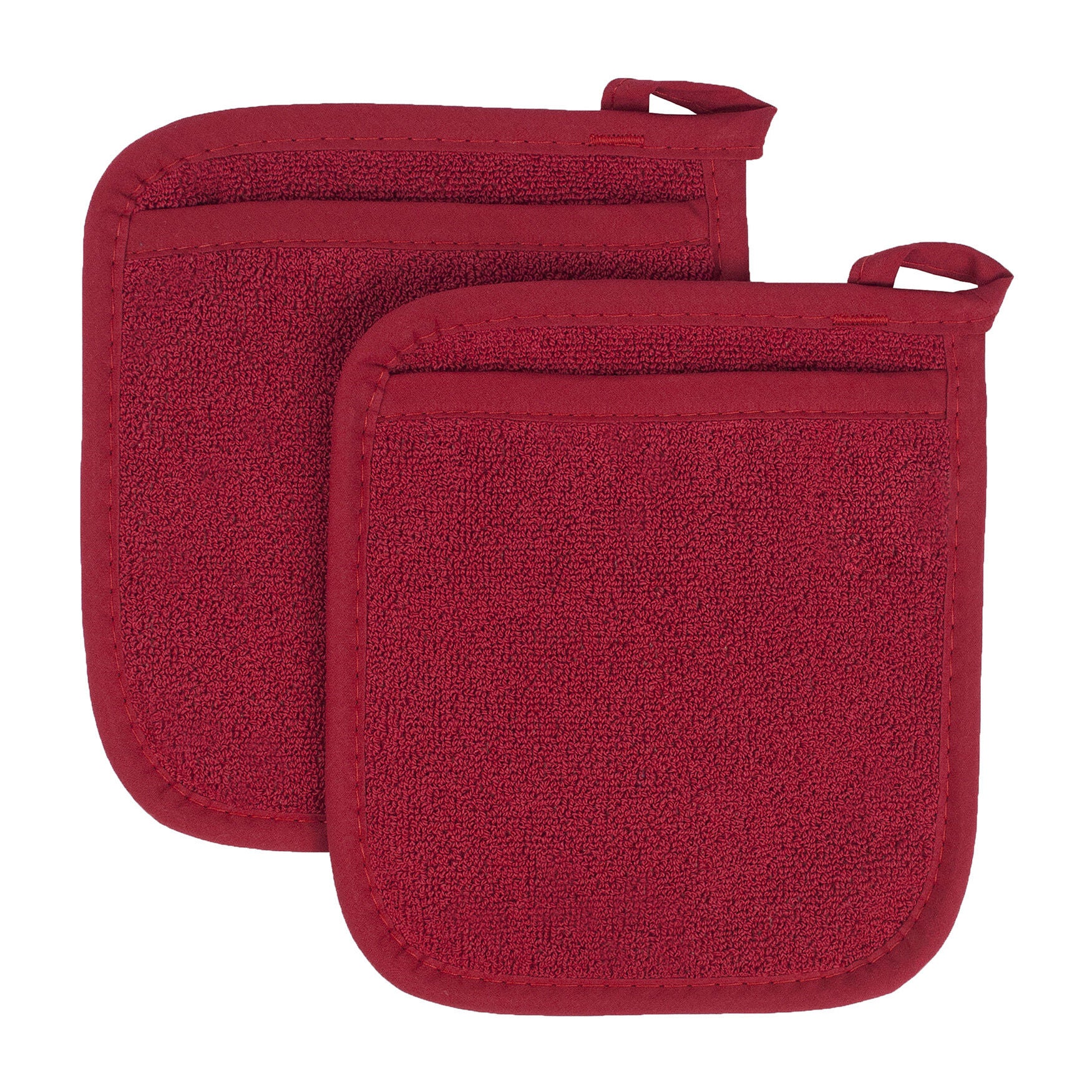 Royale Collection Pot Holder Pocket Mitts, Set Of 2 Pot Holder, PAPRIKA, hi-res image number 0