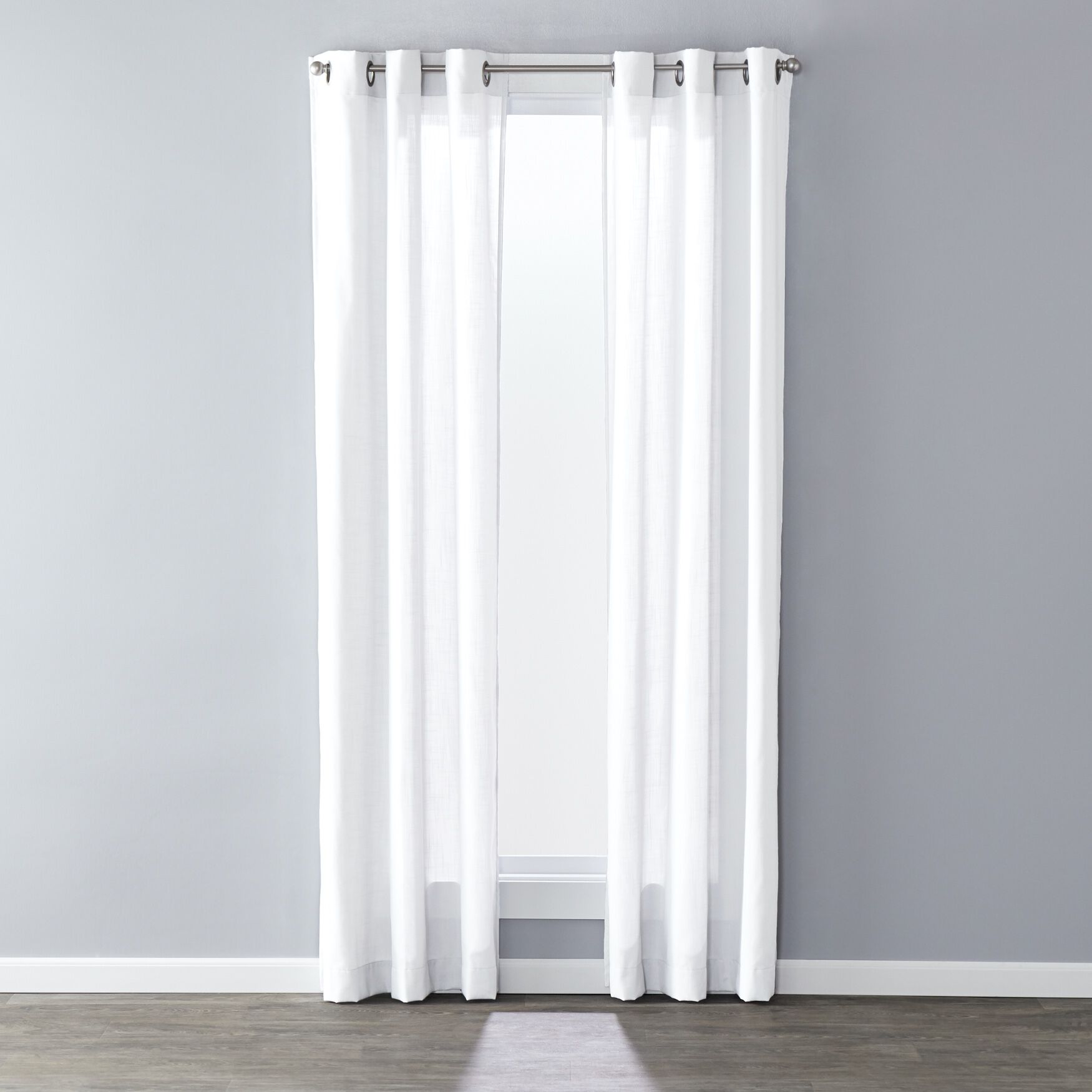 Sunsafe Raine Window Panel Curtain, WHITE, hi-res image number 0