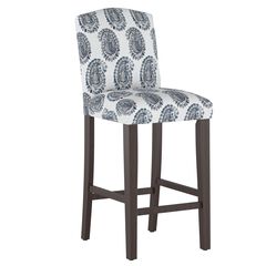 Block Paisley Camel Back Barstool
