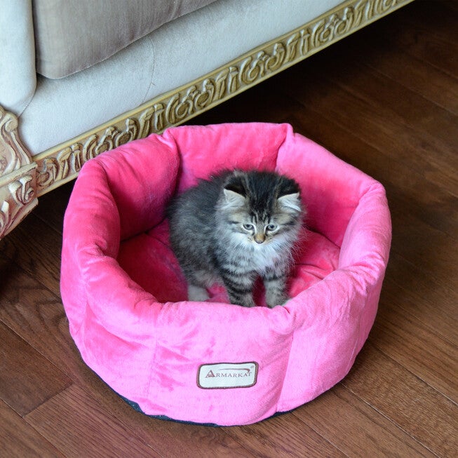 Cat Cuddle Bed, PInk, , alternate image number null