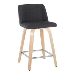 Toriano 24" Fixed-Height Counter Stool - Set Of 2