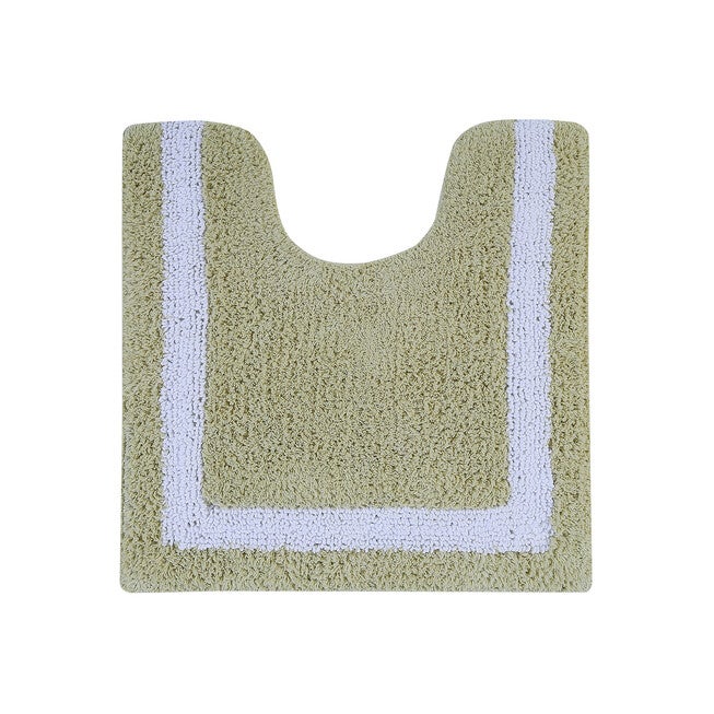 Hotel Collection 100% Cotton 20 inches X 20 inches Contour Bath Rug, SAGE WHITE, hi-res image number 0