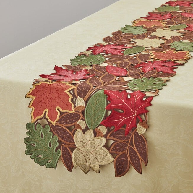 Embroidered Cut Out Table Linens, , hi-res image number 0