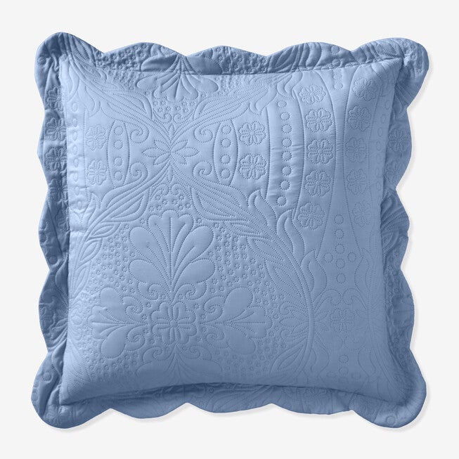 Lily Pinsonic Damask Euro Sham, BLUE, hi-res image number null