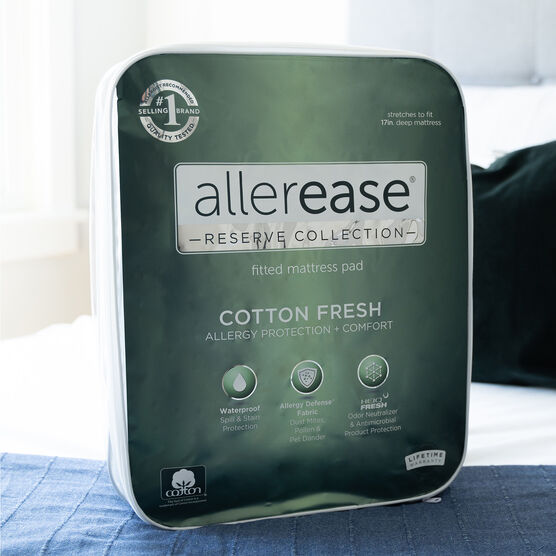 AllerEase Reserve Cotton Fresh Mattress Pad, , on-hover image number null