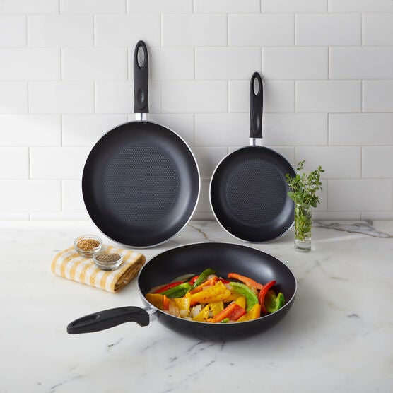 3-pc Professional Aluminum Pans, BLACK, hi-res image number null