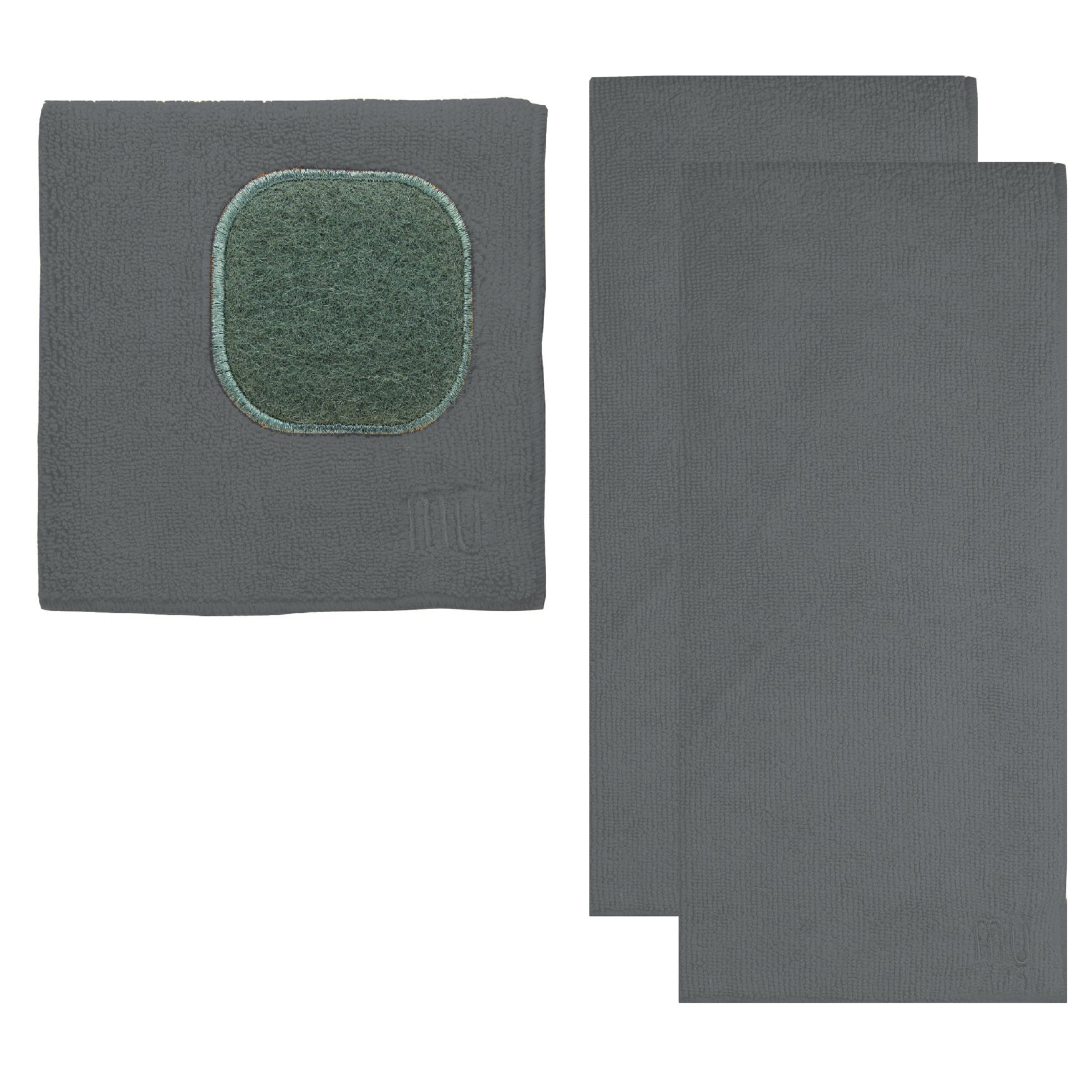 MUCloth & MUTowel 3pc Set, STAINLESS, hi-res image number 0