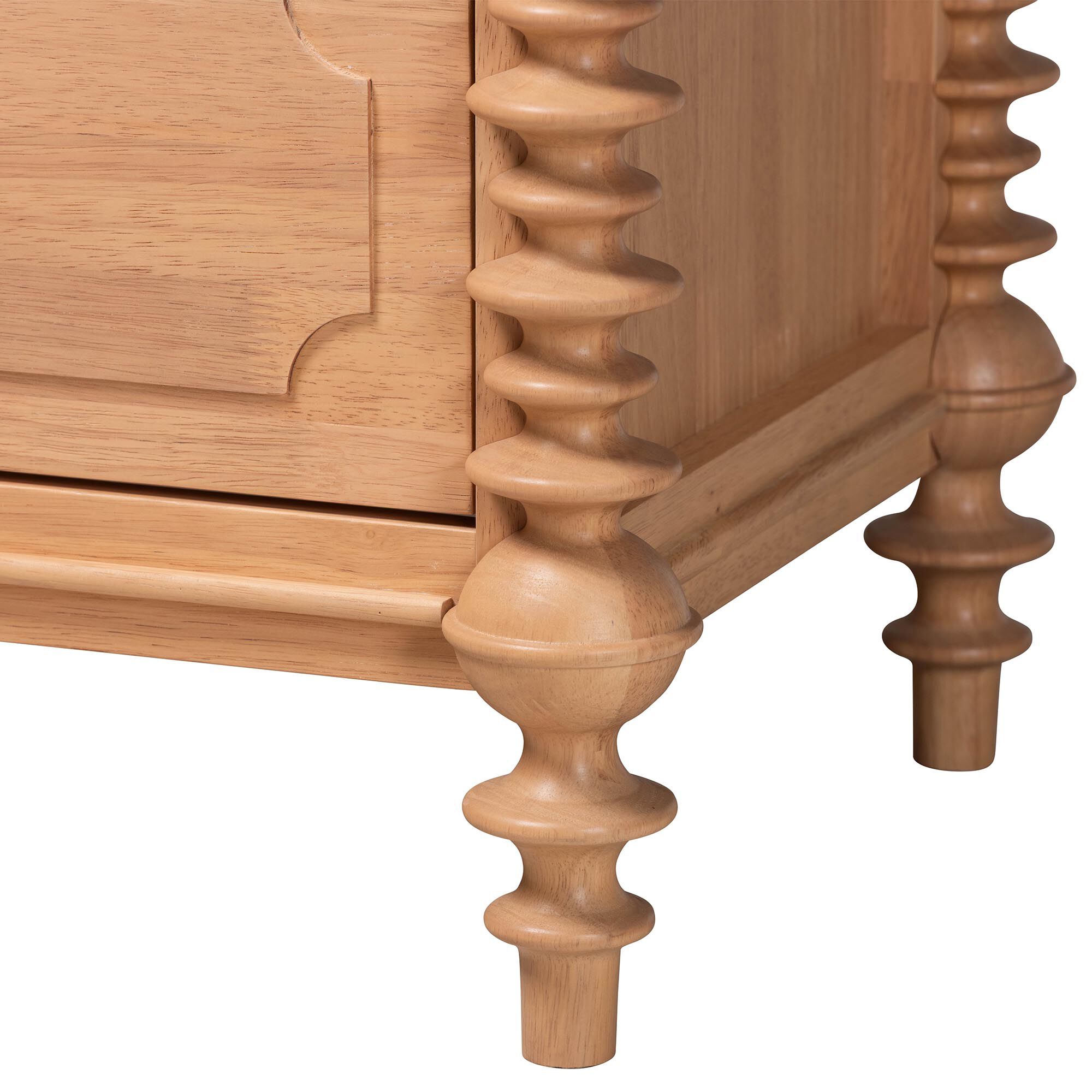 Neviah 2-Drawer Nightstand, BEECH BROWN, alternate image number 7