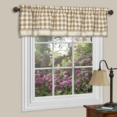 Buffalo Check Window Curtain Valance