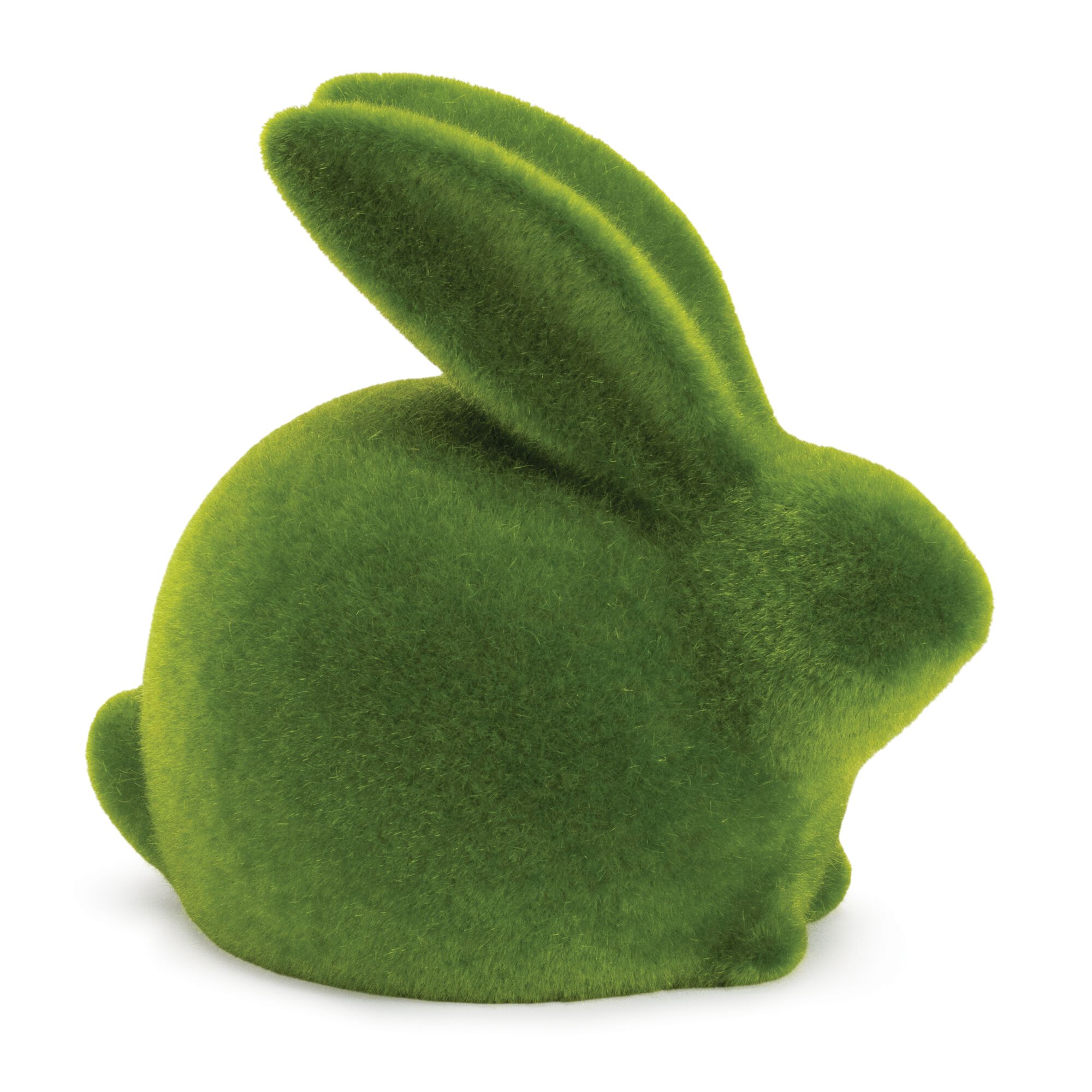 Mossy Terra Cotta Rabbit Figurine (Set of 2), GREEN, alternate image number 1