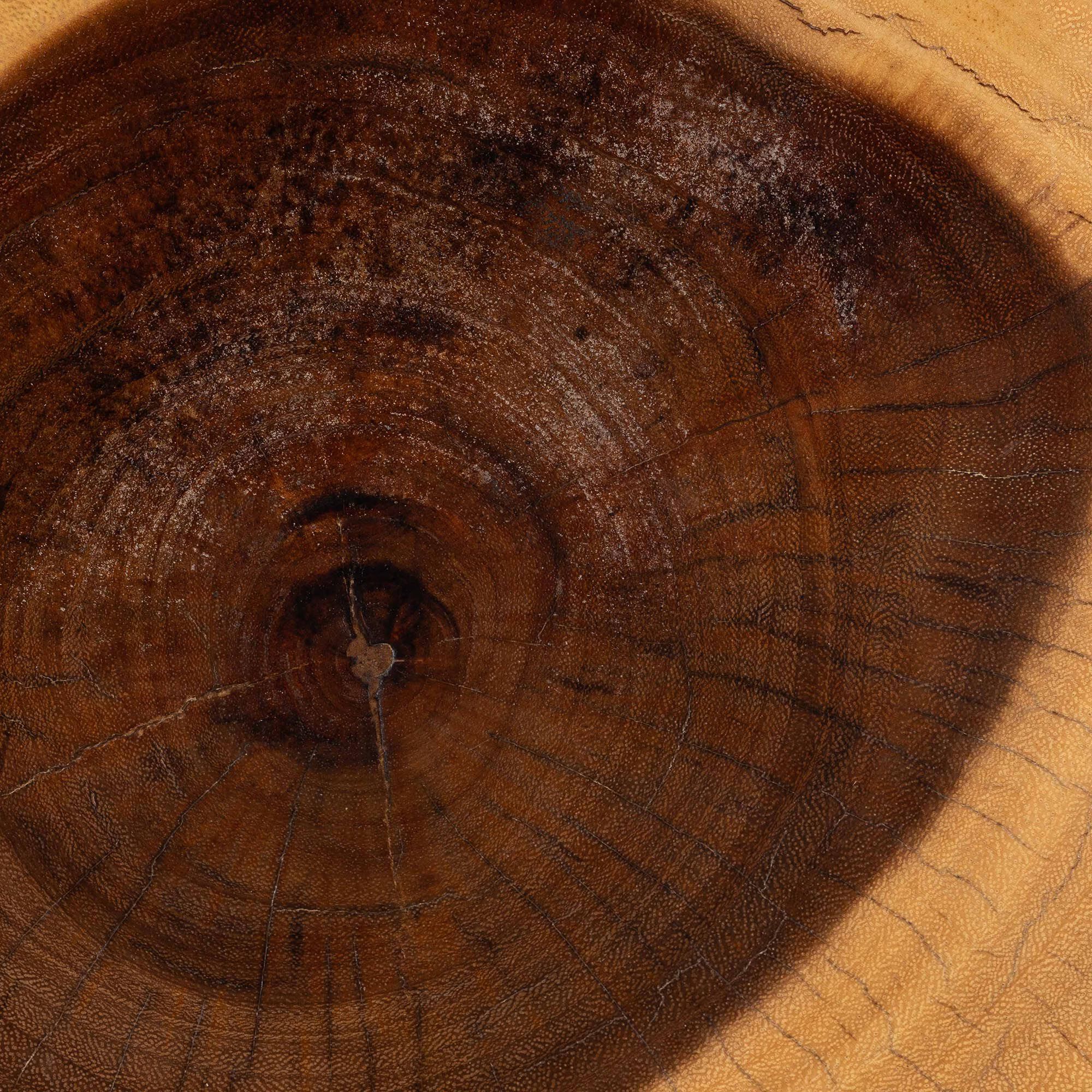 Alara Hand-carved Suar Wood Side Table, NATURAL BROWN, alternate image number 6